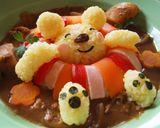 うきわでプカプカ♪デコカレー作り方6写真