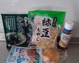 ＊新玉葱ともやしのわかめツナサラダ＊作り方1写真
