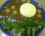 夜空のお月さま☆デコカレー作り方4写真