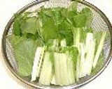 しろ菜としめじの京風煮ひたし作り方1写真