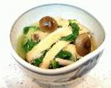 しろ菜としめじの京風煮ひたし作り方8写真