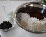 チョコ入りココアベーグル作り方1写真