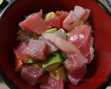 まぐろとアボカドとろろ丼～和カフェ風♪作り方7写真
