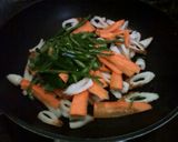 フライパン一つ!カレービーフン風そうめん作り方2写真