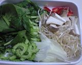 ゴーヤの塩焼きそば作り方1写真
