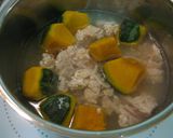 ホクホクかぼちゃの挽肉そぼろ作り方3写真