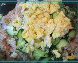 さけと胡瓜のあっさりガーリック炒飯作り方4写真