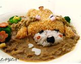 のほほ～ん犬♡デコ♡オムカレー作り方6写真