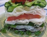 夏のご馳走★そうめんミルフィーユ作り方9写真