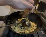 鰹節が決めて！大根の葉の漬けもの炒飯作り方8写真