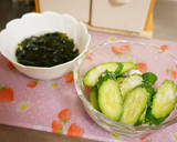✿ごまたっぷり♡胡瓜とワカメの梅肉和え✿作り方1写真