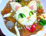 猫さんのネコネコデコカレー♪最上級簡単作り方6写真