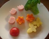 ✿デコカレー✿お花畑✿作り方1写真