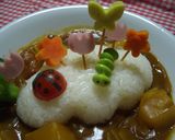 ✿デコカレー✿お花畑✿作り方6写真