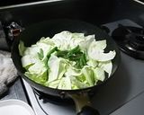 キャベツとアスパラのスープ煮作り方1写真