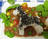 ☆デコカレー☆カレーでシュナ☆作り方3写真
