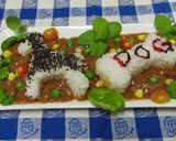 ☆デコカレー☆カレーでシュナ☆作り方4写真