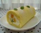 杏仁ロールケーキ作り方5写真