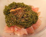 もずくと鶏ささみの唐揚げ作り方1写真