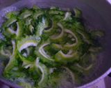 毎日食べたい!!ゴウヤと鶏皮の塩きんぴら作り方3写真