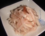 薄桃色でさっぱり♡大根の甘梅肉和え作り方4写真