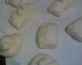 手捏ねで生クリーム食パン&丸パン作り方23写真