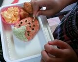 いちごの　お・に・ぎ・り❤作り方6写真