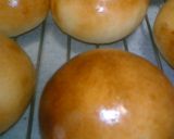 手捏ねで生クリーム食パン&丸パン作り方37写真