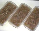 とろけたタマネギで濃厚・牛スジ煮込み丼作り方8写真