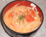 フレッシュトマトで!もや玉スープ♪作り方5写真