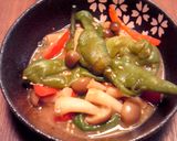 10分！万願寺としめじのお味噌で炊いたん作り方3写真