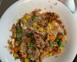 レンジ簡単中華風ジャージャー麺味炒飯弁当作り方5写真