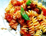 冷製パスタ■和アラビアータ■ツナとトマト作り方7写真