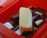 ルクエスチームケースでチョコレートケーキ作り方1写真