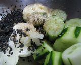 歯ごたえ美味しい！ゴロゴロごまごまサラダ作り方4写真