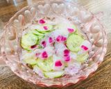 ムクゲときゅうりの酢の物作り方4写真