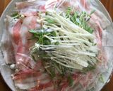えのきと豆苗と豚バラのレンチン蒸ししゃぶ作り方3写真