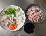野菜も入れてピリ辛照り焼きチキン✨作り方2写真