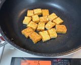 にんにくの芽と人参と豚肉のキムチ炒め＆厚揚げ作り方4写真