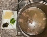 韓国料理、豚肉カルビタン (돼지갈비탕)作り方6写真