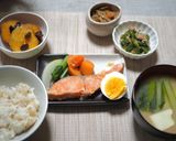 鮭の味噌粕蒸し定食作り方4写真