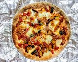 簡単ランチ！ラタトゥイユと生ハムのピザ作り方4写真
