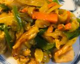 鶏肉の野菜炒め●からし味噌炒め作り方4写真