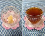 冷たい🩷白桃ジャム氷入りウーロン茶🍑✨作り方6写真