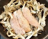 簡単⭐︎ササミと舞茸のバター焼きv1作り方3写真