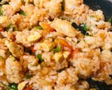 ピーマン＆プチトマトのチキンオムライス作り方3写真