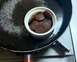 ハロウィン　蜘蛛の巣チョコ作り方3写真