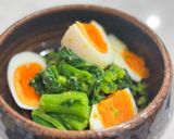 菜の花と卵の辛子酢味噌和え作り方3写真