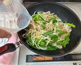 肉味噌消費レシピニラともやしのかた焼そば作り方4写真