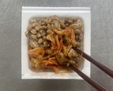 切りもちアレンジ！納豆いなりもち作り方3写真